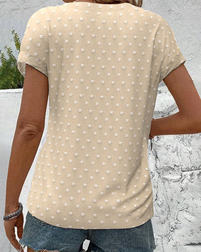 2025 Button Down V-Neck Shirt