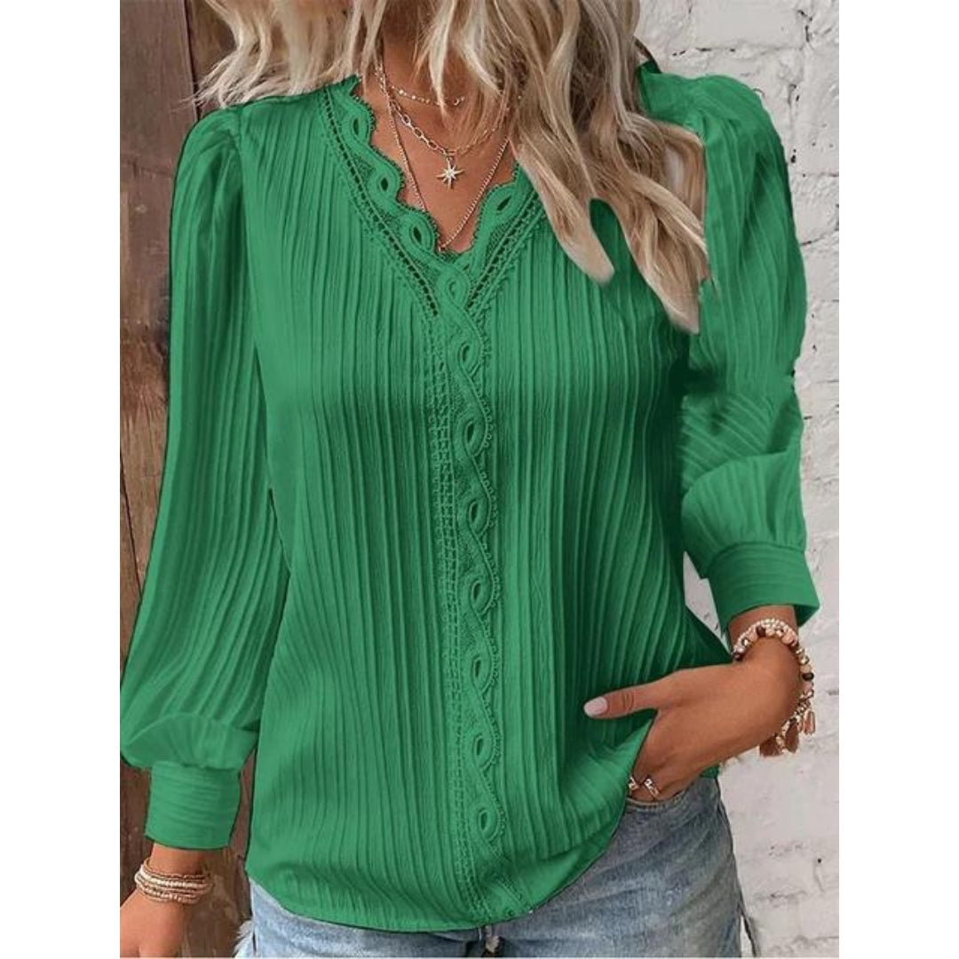 Elegant Pintuck Blouse