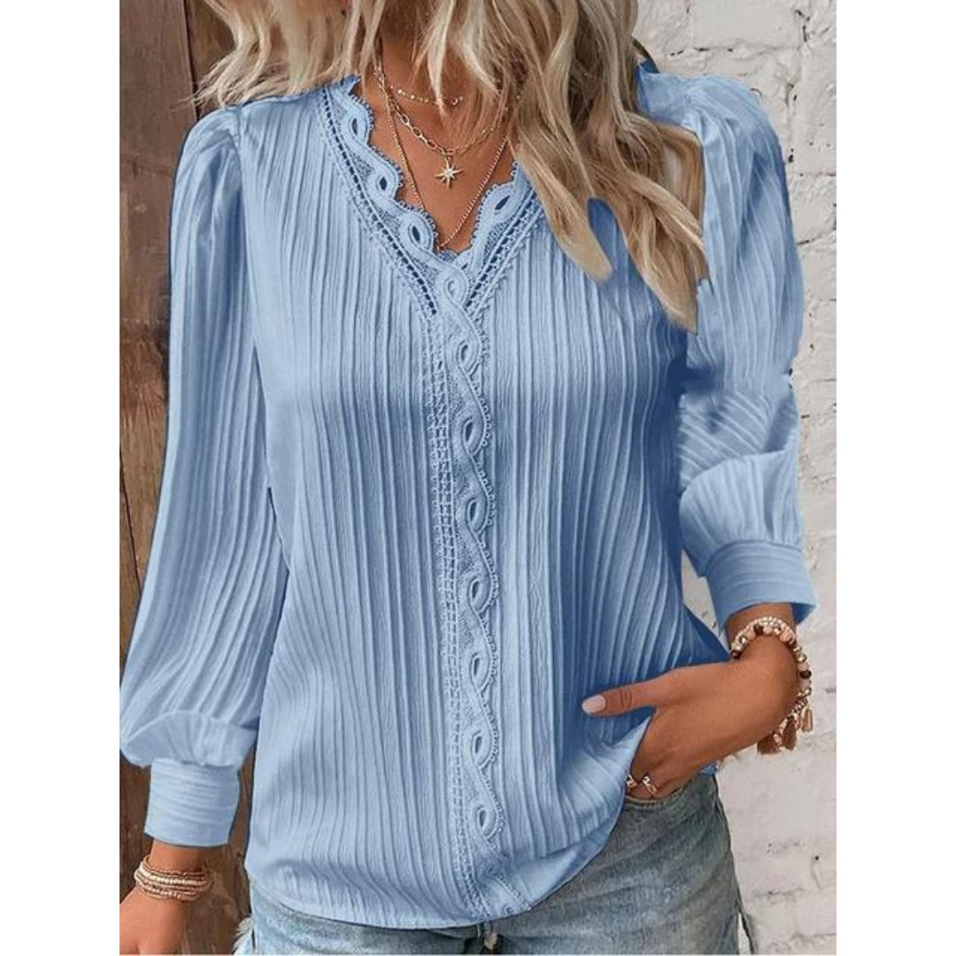 Elegant Pintuck Blouse