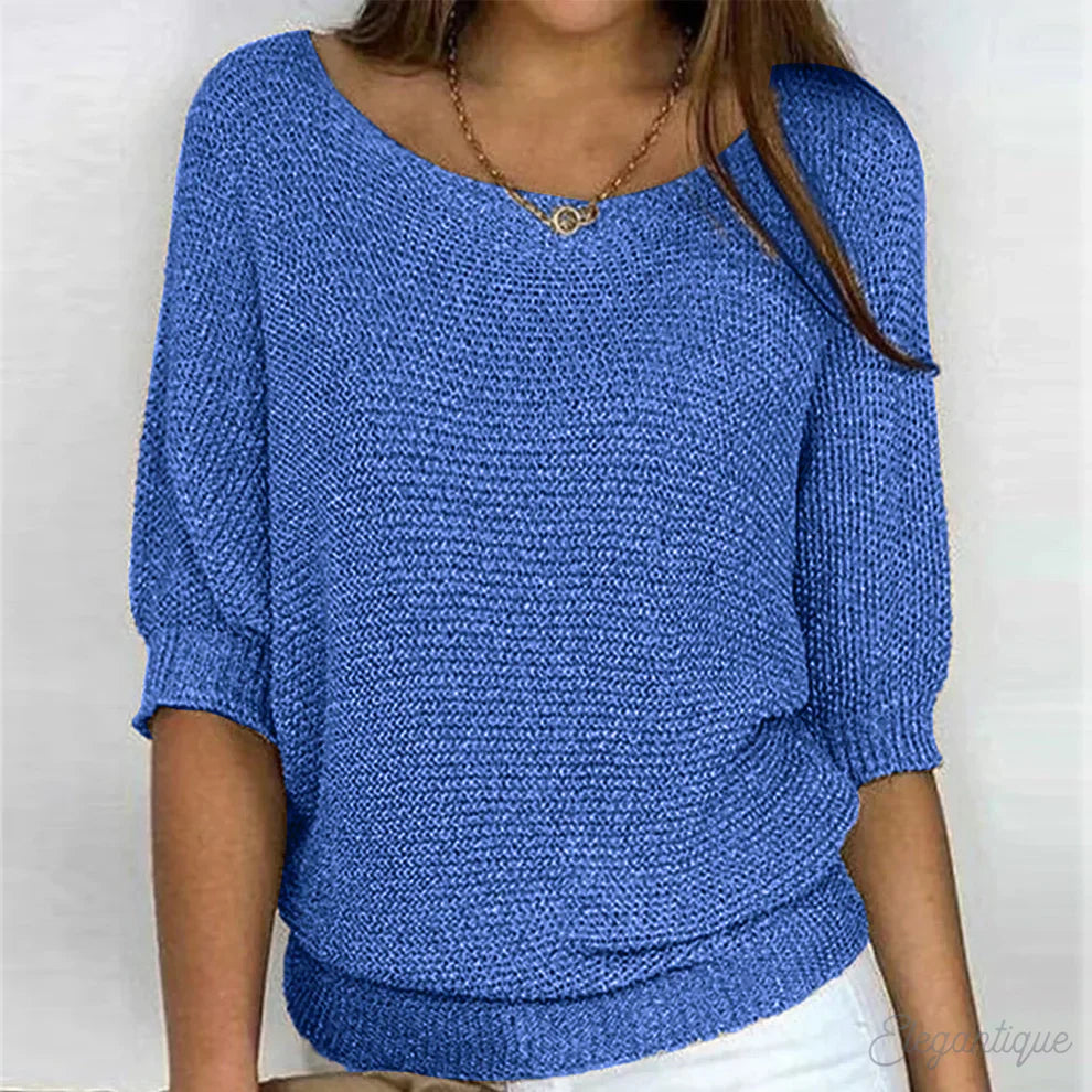 [Bestseller]Relaxed Knit Top